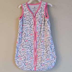 Snugabye sleep sack with cat print